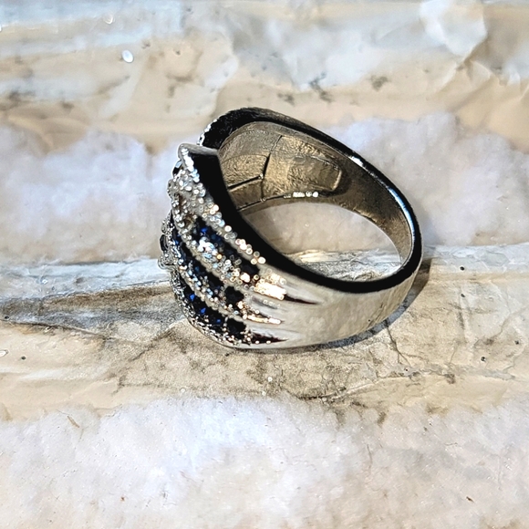 💎Blue Sapphire Sterling Silver Fashion Statement - Picture 3 of 6